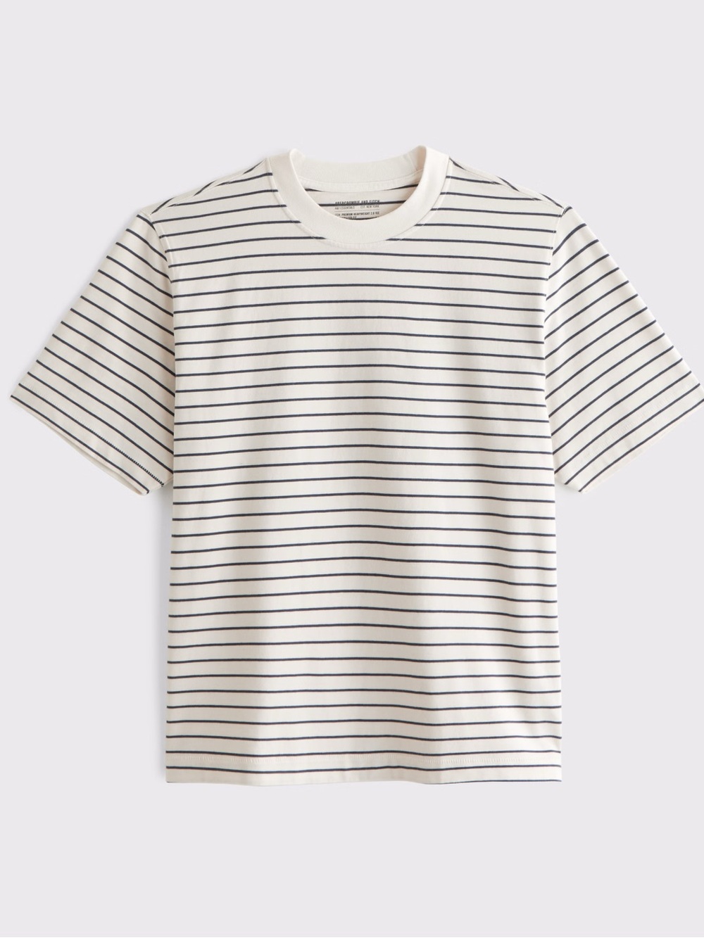 Abercrombie Premium Heavyweight 2.0 Striped Tee NWT Small